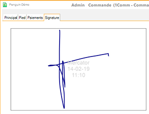 signature stamp dans Mercator