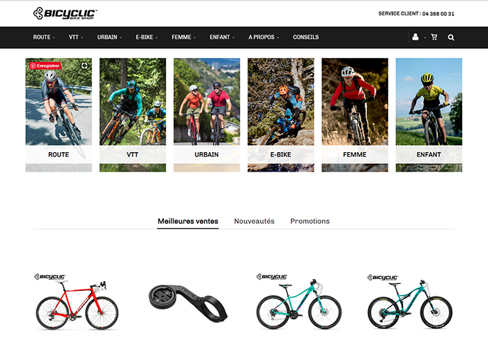 nouveau site web Bicyclic