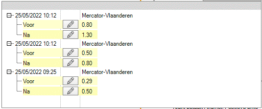 Mercator fichiers liés à une écriture comptable gestion commerciale