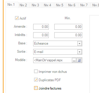 Rappel : joindre les factures automatiquement