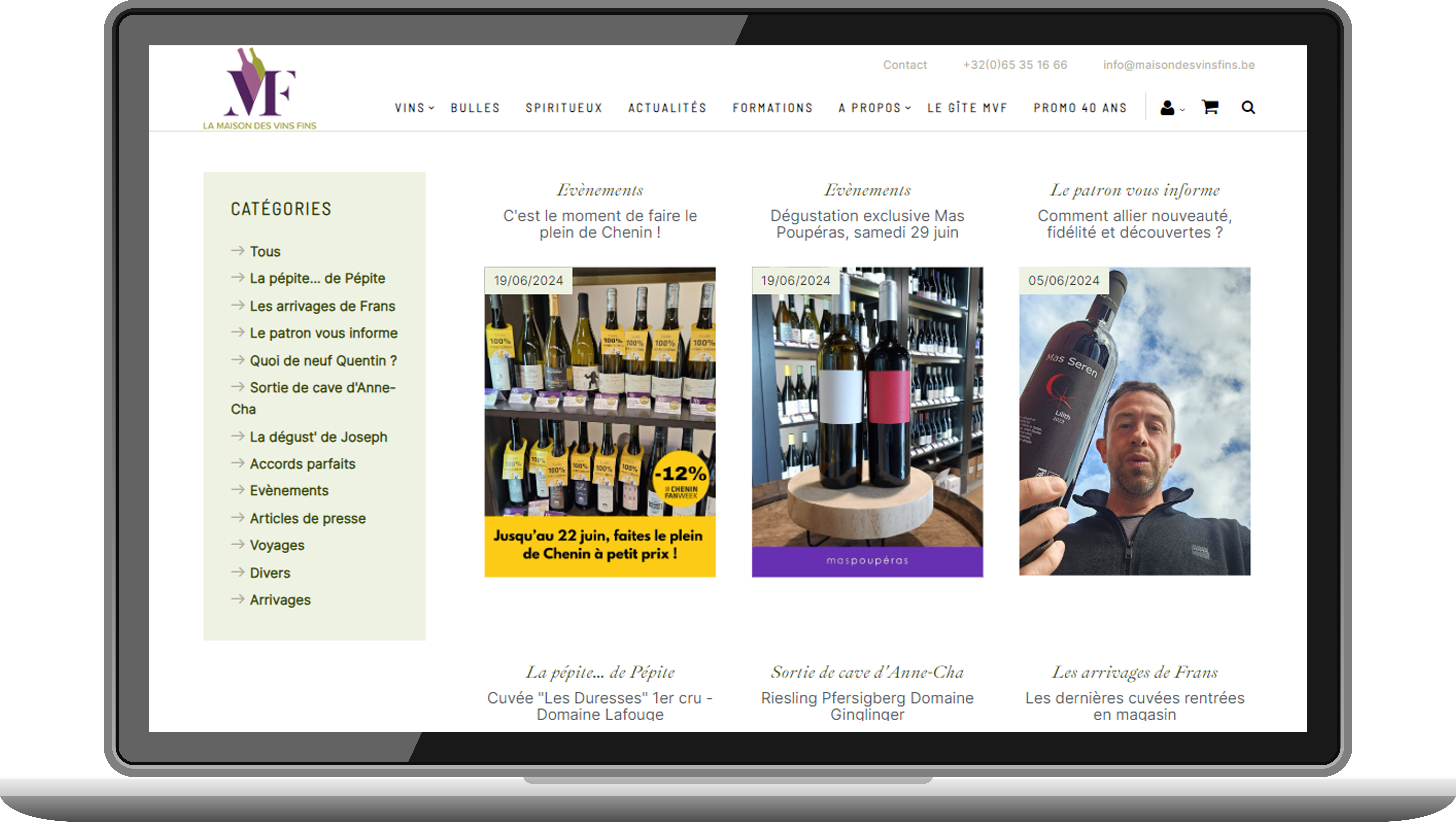 Actualités Maison des Vins Fins - Vins