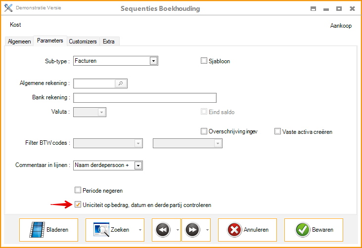 weergave van het selectievakje