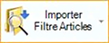 importer filtres articles dans le réappro