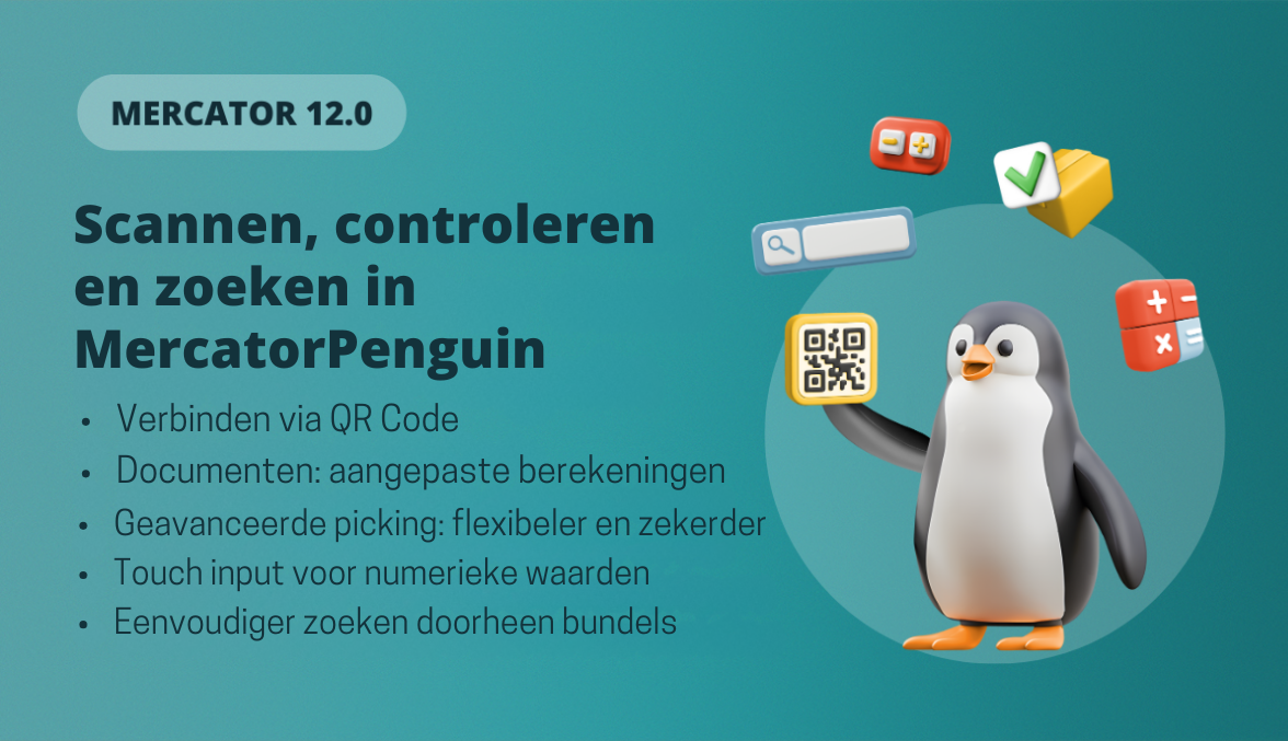 Scannen, controleren en zoeken: de nieuwe functies van MercatorPenguin