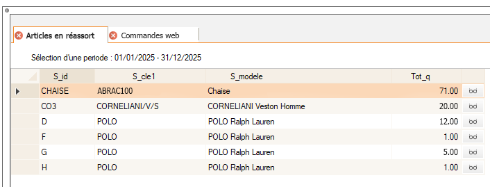 Afficher un reporting dans une fenêtre