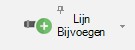 Knop Lijn toevoegen in invoerscherm
