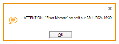 Alerte fixer moment