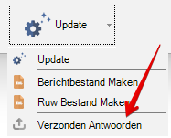 Knop Verzonden antwoorden
