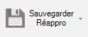 bouton sauvegarder réappro